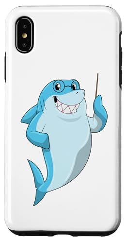 鮫 先生 指示棒 学校 スマホケース iPhone XS Max 用