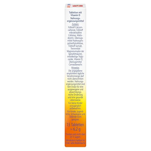 Doppelherz Vitamin D3 7000 I.E. WOCHENDEPOT - Mit nur einer Tablette 7 Tage versorgt - 15 Wochen-Packung - 15 Mini-Tabletten