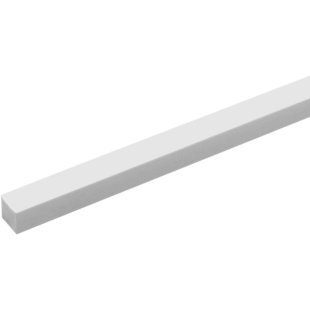 Barra in plastica ABS con Asta Quadrata Solida da 50 Pezzi per modellismo architettonico Fai-da-Te con Tavolo in Sabbia,4mm x 4mm x 500mm | Lunghezza 50 cm, artigianato, architettura, taglio facile, incollaggio, modellatura