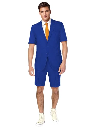 Netsky Mens Suit Shorts Suits for Men 2 Piece Slim Fit Tuxedo Summer Casual Suit for Men Prom Beach Wedding