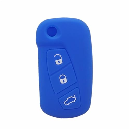 Etui clés télécommande en silicone souple haute résistance pour gamme Ford 3 boutons