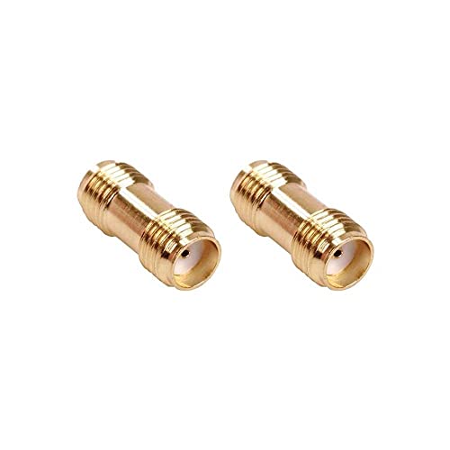 conecto - conecto SMA-Adapter, Kupplung, buchse ohne Pin, Adapter für Änderung von Stecker, vergoldet, 2er Set