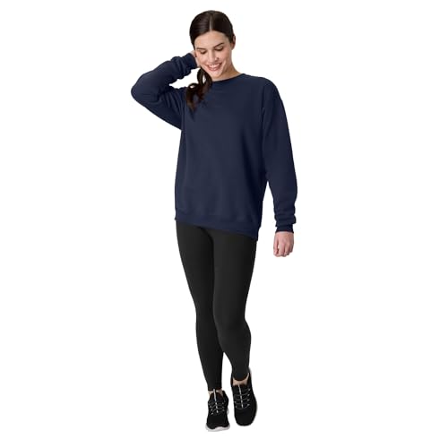 Hanes Men's EcoSmart Sweatshirt, Navy, Large - image 6