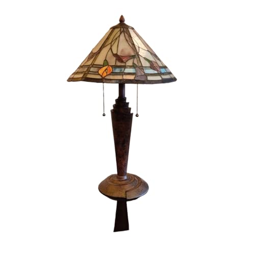 Lampe de Table Calla style Tiffany luminaire salon Art Deco Trade en verre