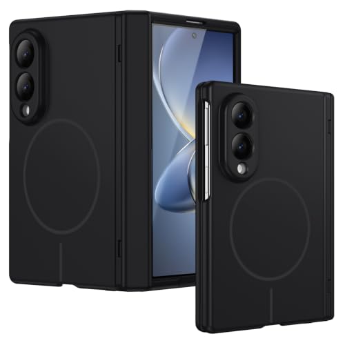 GUAGUA Magnetic for Samsung Galaxy Z Fold 8 Case,[Compatible with Magsafe] Slim Military Grade Shockproof Protective Phone Cover for Galaxy Z Fold 8, Black