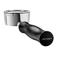 Normcore 58 mm Bodenloser Siebträger für Gaggia Classic Pro mit 2 Tasse Filterkorb, Bodenloser Edelstahl-Siebträger mit Aluminiumgriff für Gaggia Classic mit Siebeinsätzen – Ansicht 4