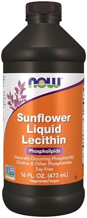 NOW Supplements, Sunflower Lecithin Liquid, 16-Ounce
