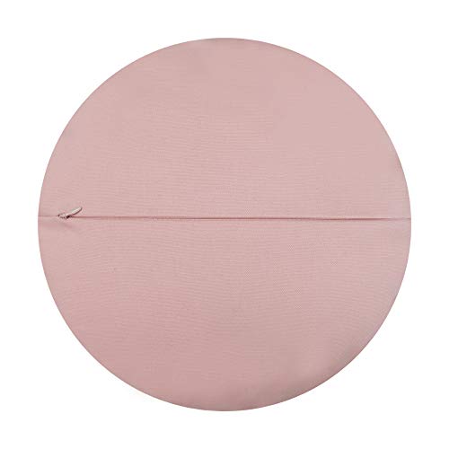 Jwh Stereo Flower Throw Pillow Covers Aesthetic Decorative Floral Accent Pillow Cases Round Cushion Handmade Pillowcase For Bedroom Bed Couch Chair Office 14 Inch Peach Pink #TOP1