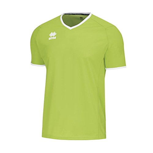 T-Shirt Errea em1u1c-0579 XXS Mixte Vert Fluo et Blanc pour sport