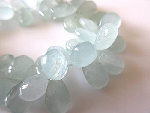 Perles aigue-marine naturelles en poire LKBEADS pour créer vos bijoux d'été au quotidien