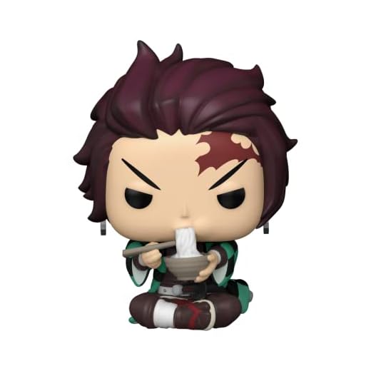 Funko Pop! Animation: Demon Slayer - Tanjiro with Noodles - Guardianes de la Noche - Figura de Vinilo Coleccionable - Idea de Regalo - Mercancia Oficial - Juguetes para Niños y Adultos - Anime Fans