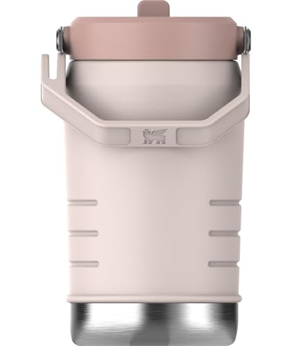 Image of STANLEY IceFlow Flip Straw 2.0 Jug, 40 oz, Rose Quartz | Easy Carry Handle | Twist On Lid and Flip Up Straw | Leakproof Water Bottle | Insulated Stainless Steel | BPA-Free