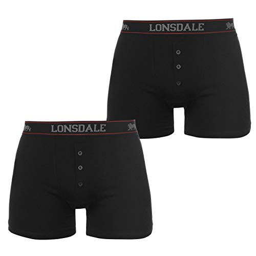 Lonsdale - Boxer - Homme, Noir - Noir, XXXX-Large