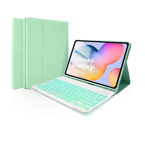 Teclado retroiluminado siete colores y funda empresarial para Samsung Galaxy Tab A11+ de 11" 1