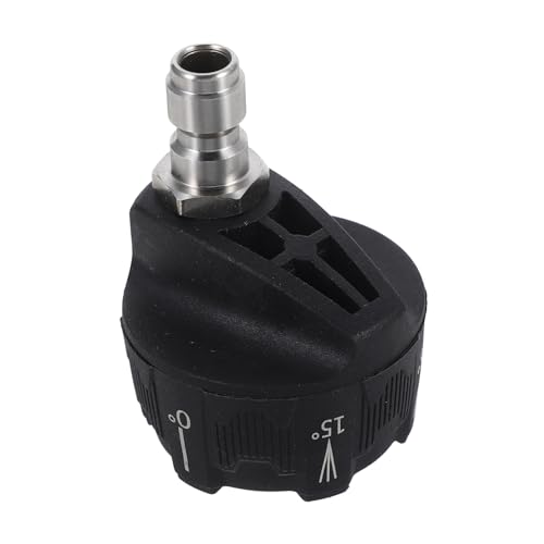 KICHOUSE High Pressure Sprayer Nozzle Multi Functional Jetting Hose Spray Tips for Cleaning Brick and Concrete Heavy Duty Pressure Washer Nozzle Black