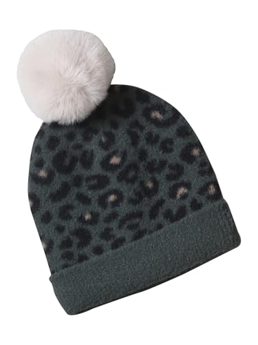 Bonnet + snood vert fille ensemble léopard Vertbaudet 8/10 ans accessoires hiver