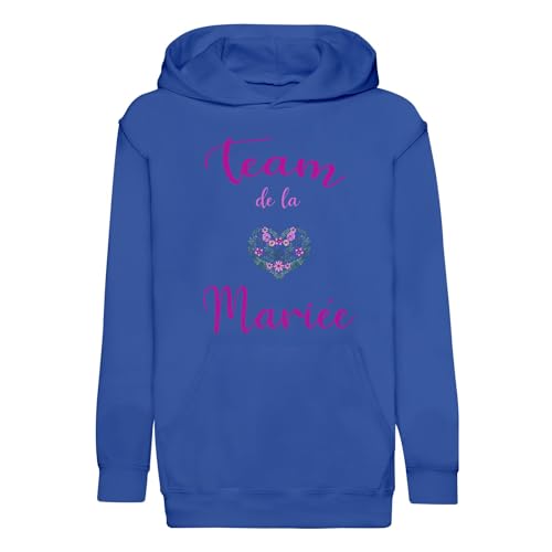 Sweat à capuche enfant premium Team de la Mariée en coton