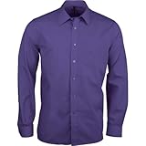 Kariban Kariban JOFREY > Chemise Manches Longues - Violet, XL, Homme