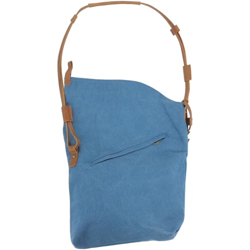 Sac en toile solide bleu à plusieurs poches pour organiser toutes vos affaires