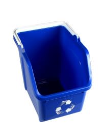 Canecas de reciclaje apilables 6 galones 12 unidades azul miniatura 5