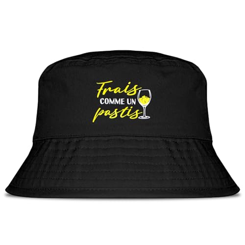COLOFALLA - COLOFALLA Chapeau de Pêche Noir Homme Femme - Bob Pliable Taille Unique 56-58cm pour l'Été