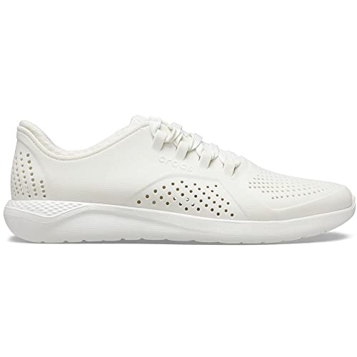 Image of Crocs Men's LiteRide Pacer Sneaker | Comfortable Tennis Shoes, Almost White