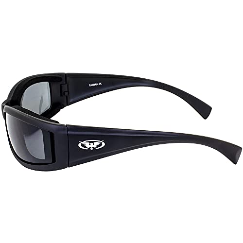 Set Of (3) Stray Cats Motorcycle Glasses Sunglasses Smoked Clear Yellow New Double Sided Anti Fog Coating Foam Padded Uv400 Msrp Is $48.00 For The Set #TOP4