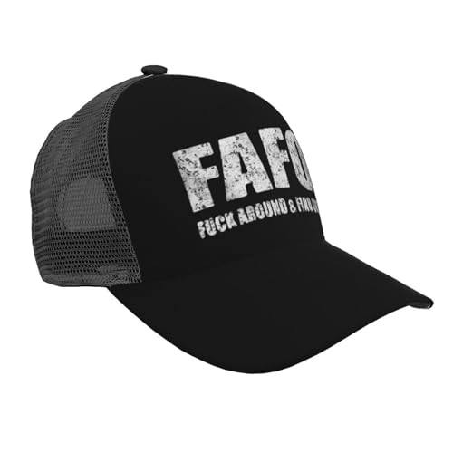 Fafo Fuck Around Find Out Unisex Mesh Baseball Caps - Classic Adjustable Hat