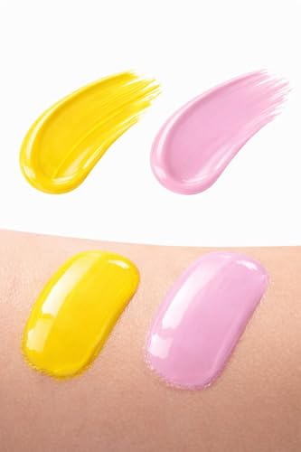 Image of Nail Paint Combo Pack of 2 | Quick Dry | Long Lasting | Glossy Finish (Yellow Pink Combo)