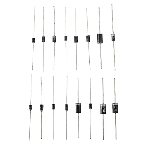 Cermant 16 Value 200 Pcs Fast Recovery/Schottky/Rectifier Diode Assorted Kit 1N4001 1N4004 1N4007 1N5392 1N5399 Rl201 Rl207 1N5401 1N5404 1N5408 1N5819 Sr260 Sr360 Fr104 Fr107 Fr157 #TOP3