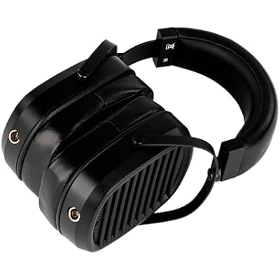 Monoprice Monolith AMT Headphones - Open Back Design, Comfort with Changeable Earpads, Mini 4-Pin XLR Headphone Connectors, 32 Ohm Nominal Impedance, 6 Foot Cable and 1/4 Inch to 3.5mm Adapter, Black