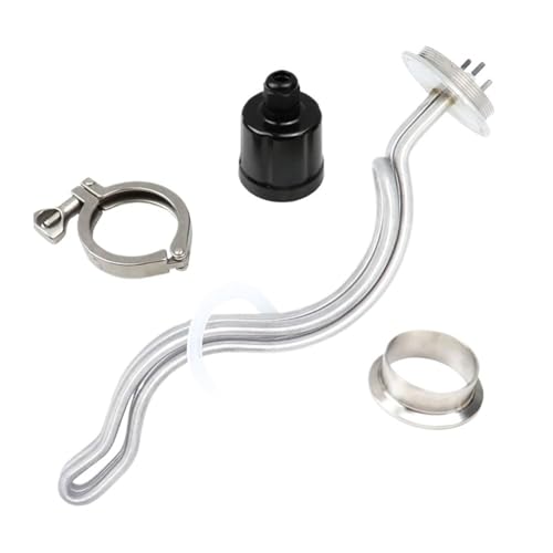 Calentador De Agua Eléctrico De Inmersión Tri Clamp OD64 De 2 Y 220 V, Elemento Calefactor Ondulado Sin Costuras(Heater Clamp Set,3500w)