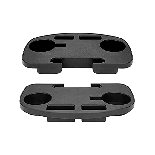 Porte-gobelet à clipser pour chaise double compartiment avec plateau rigide robuste x2