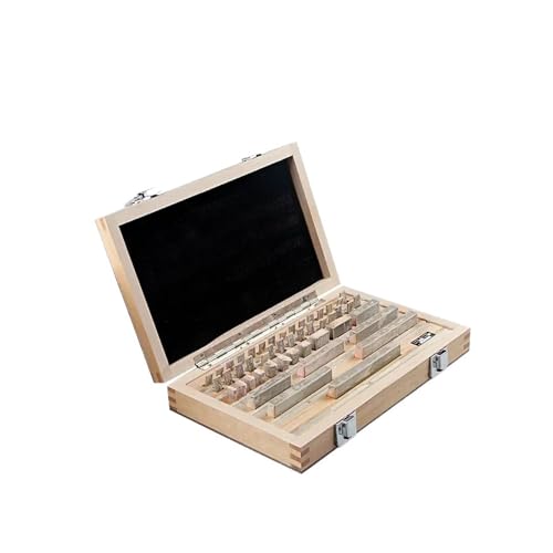 Block gauge Block Gauge 47Pcs/Set 1 Grade 0 Grade Inspection Block Gauge Measurement Caliper Tool Block