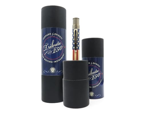 Retro 1951 Tornado Drapeau Vintage Metalsmith stylo roller rechargeable collection - 4