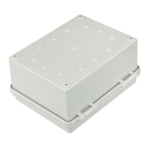 Awclub Waterproof Dustproof Ip65 Abs Plastic Electric Junction Box Project Enclosure Gray With Lock (8.66"X6.69"X4.33") #TOP4