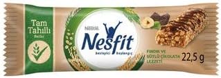 Nesfit Sütlü Çikolatalı Fındık Aromalı Tam Tahıllı Bar 22.5 gr x 16 Adet