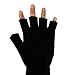 Levi's Men's Knit Fingerless Gloves, Marled Black, One Size