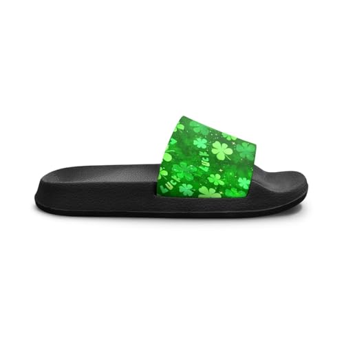 Image of Boy & Girls Slide Sandals Kids Shower Shoes Non Slip Summer Slippers Beach Sandals
