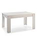 VS Venta-stock Mesa de Comedor Fija Kloe 140 cm (Largo) x 90 cm (Ancho) x 76 cm (Alto), Acabado Color Blanco