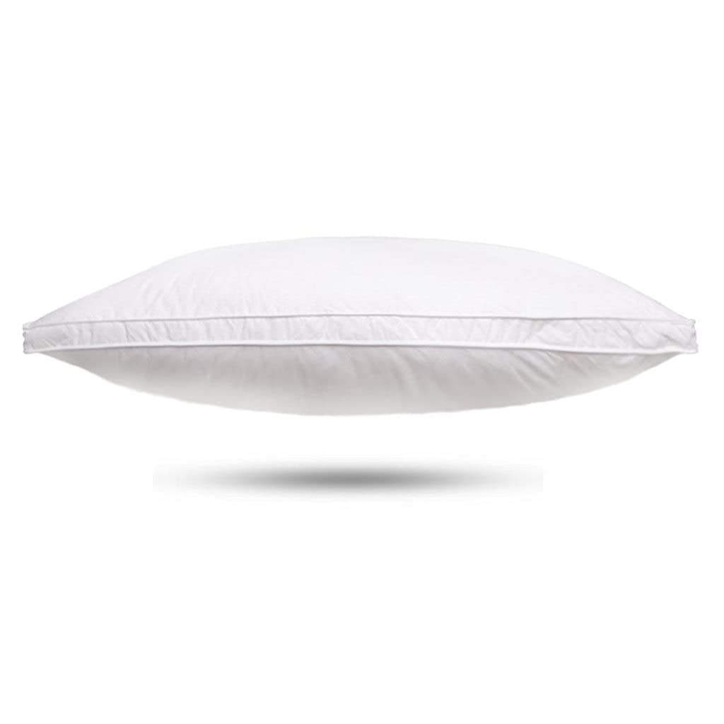 MFJGHU 1Pc Sleeping Pillows Neck Protection Orthopedic Pillow Goose Down Filling Slow Rebound Cotton Cover(48x74 cm)