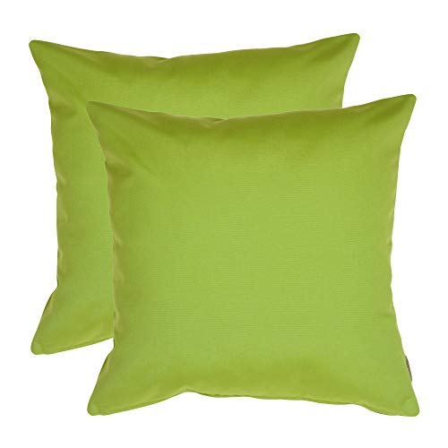 PILLOW DÉCOR Sunbrella Outdoor Pillow, Macaw Green, 20