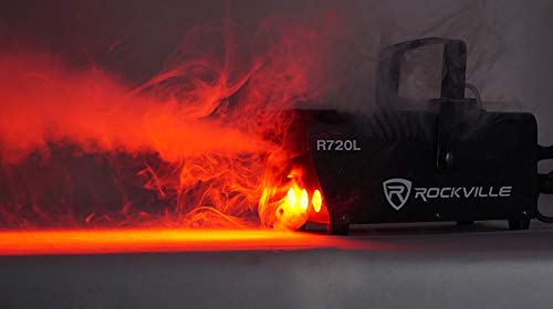 Rockville Fog/Smoke Machine W/Remote+Fluid+Multi Color Led Built In (R720L) #TOP7