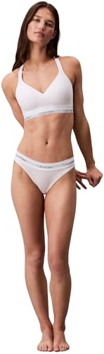 Calvin Klein Damen Bralette Lift mit Logobund, Weiß (White), XS 5