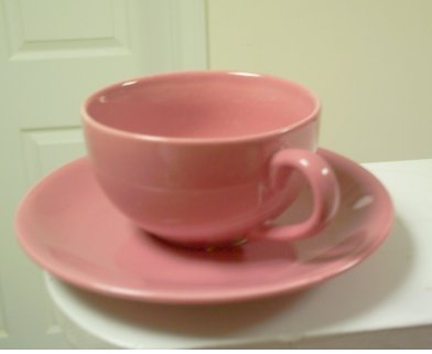 Metropolitan Tea Sierra Rose Ceramic Teacup and Saucer Set