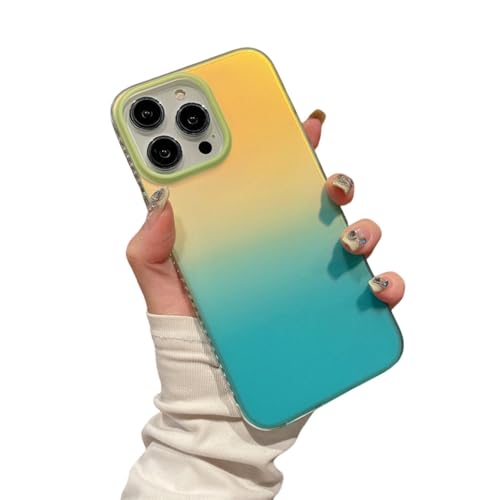 Coque iPhone 12 luxe au dégradé aurora laser effet mat premium