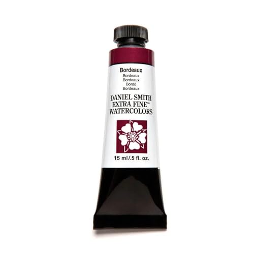 Daniel Smith Extra Fine Watercolor Paint, 15ml Tube, Bordeaux, 284600008, 0.5 Fl Oz (Pack of 1)