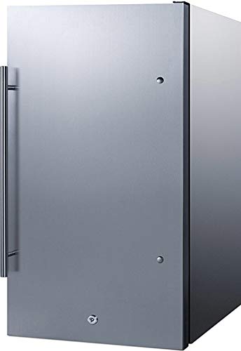 Summit Appliance Spr196Oscss Commercially Approved Energy Star Certified Outdoor Shallow Depth All-Refrigerator With Stainless Steel Exterior, Adjustable Thermostat, Professional Handle And Lock #TOP1