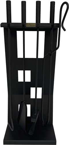 Imex El Zorro JUEGO CHIMENEA PIRAMIDE 4 PIEZAS(NEGRO)