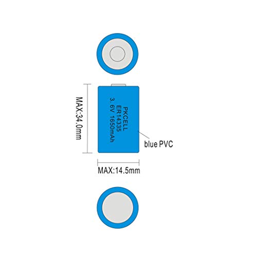 ER14335 2/3AA 3.6V 1650mAh Primary Lithium Battery 60-Pack - Thumbnail 3